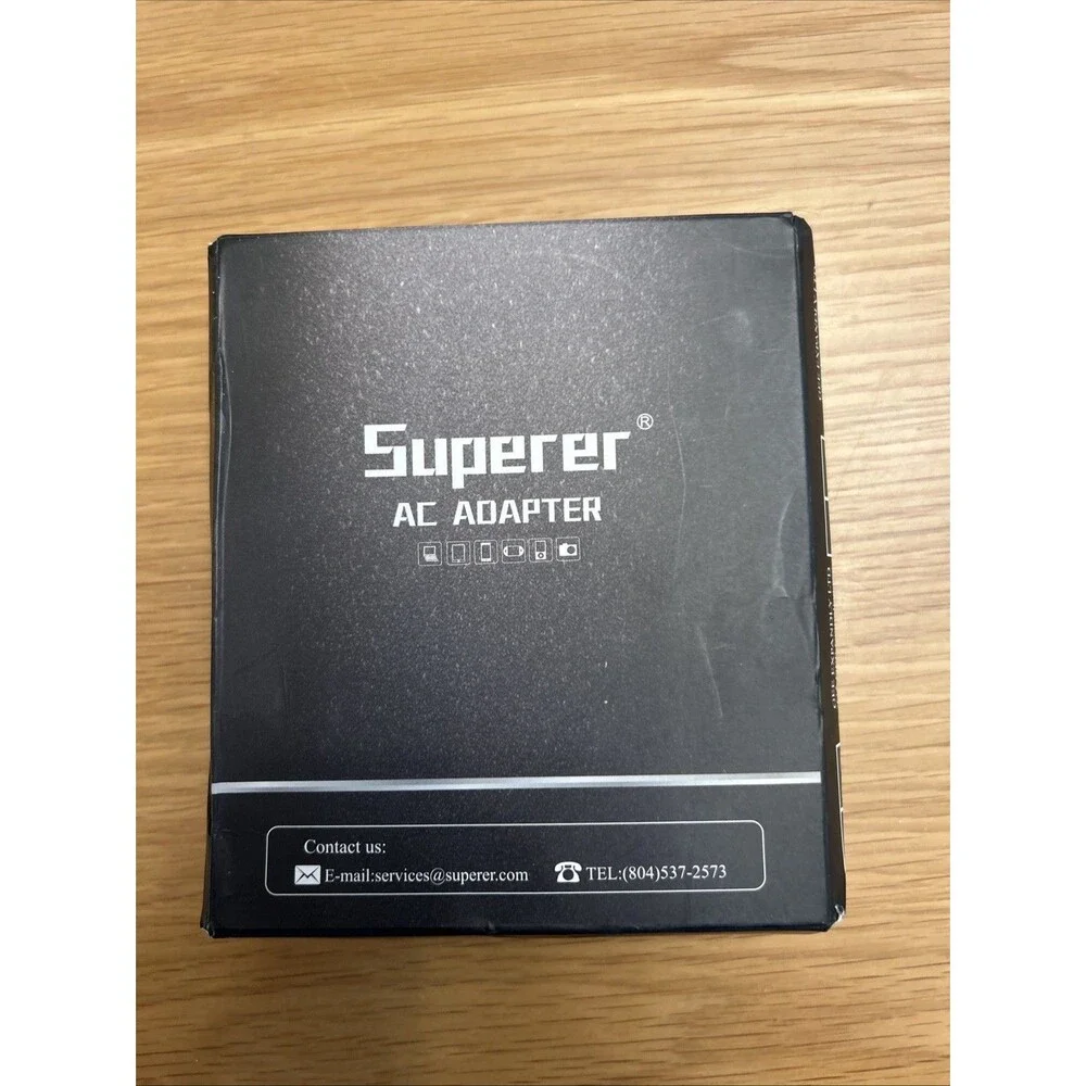 Superer 45W AC Charger Fit for Asus Vivobook 5.1 x 4.35 x 1.7 inches, black